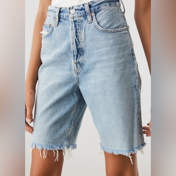 AGOLDE 90S Pinch Waist Shorts in Latitude - Picture 5 of 13